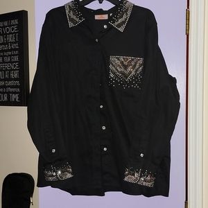 Quacker Factory Bejeweled Blous